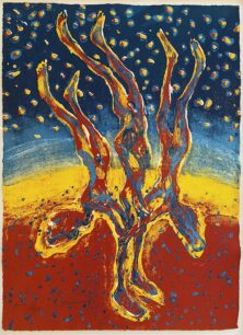 Tre seterjenter (innrammet)