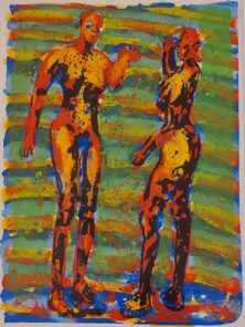 To mennesker (variant, 1996) (innrammet)
