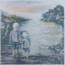 Sammen (håndkolorert)