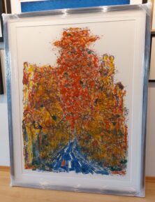 Uten tittel, håndkolorert (innrammet)