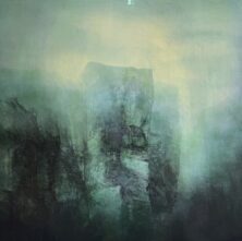 Fjell I Blått Lys (innrammet)